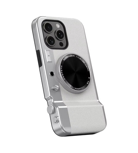 Retro Bluetooth Camera Phone Case for Iphone 15 14 13 12 Pro Max Magnetic Cosmetic Mirror for Iphone 15Promax Hard Phone Cover