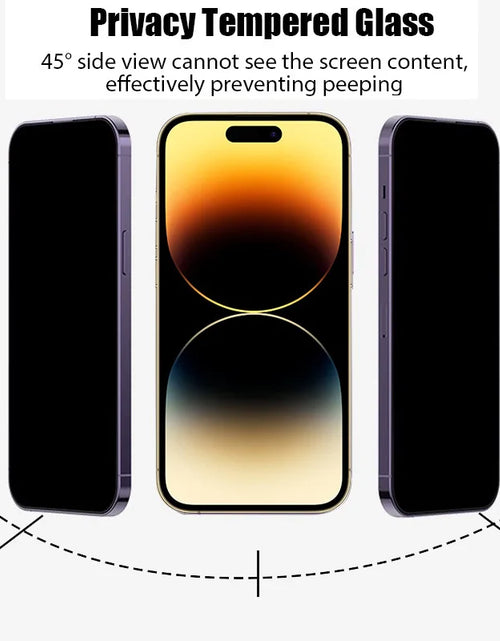 Load image into Gallery viewer, For Iphone 16 17 15 14 Pro Privacy Tempered Glass for Iphone 15 14 13 12 11 Pro Max Iphone14 Iphone13 Iphone16 Iphone 16 Pro anti Spy Screen Protector Iphone 14Pro
