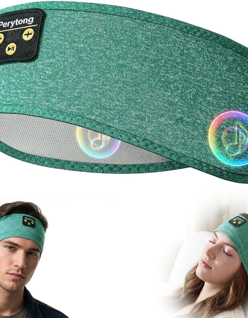 Load image into Gallery viewer, Sleep Headphones Wireless, Bluetooth Sports Headband Headphones with Ultra-Thin HD Stereo Speakers Perfect for Sleeping,Workout,Jogging,Yoga,Insomnia, Air Travel, Meditation (Green)
